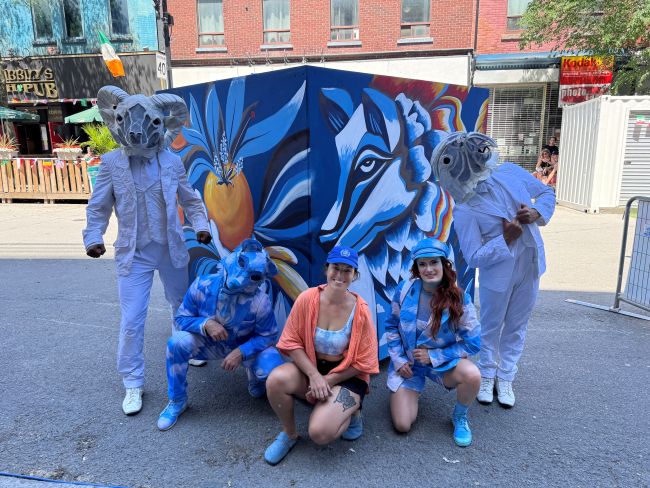 Voici la murale inspirée du spectacle ECHO du Cirque du Soleil